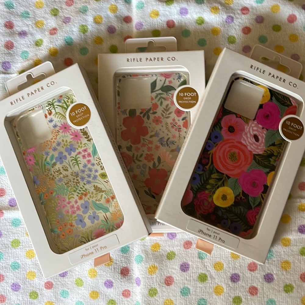 3 Rifle Paper Co. iPhone 11 Pro Cases
